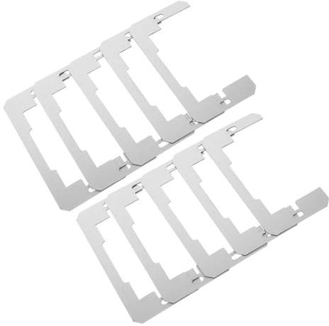 NULYLU 20pcs Socket Spacer Outlet Wall Plate Galvanized Steel Leveling Plates Electrical Outlet Cover Hardware Spacers for Home Commercial