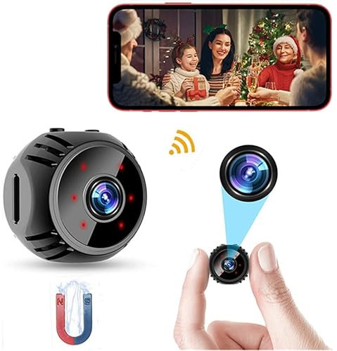 LaoZiTong 4K UHD Spy Camera Hidden Camera in Clock WiFi Hidden Cameras Video Recorder Wireless IP Camera Indoor Home Security Monitoring Nanny Cam 140° Angle Night Vision/Motion Detection