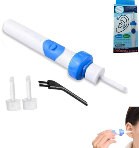 Oroclear Ohrenschmalz-Sauger, Podomax Oroclear Ohrenschmalz-Reiniger, Entferner Sauger, Sicheres Und Weiches Ear Cleaner, Mit 2 Waschbaren Ersatzköpfen Und Bürsten.