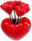 Ericetion Set di 10 Forchette Frutta in Acciaio Inossidabile E 1 Porta Amore Rosso, Forchette Frutta, Forchette Dessert, Forchette Frutta, Forchette Insalata, Stuzzicadenti per Bambini.