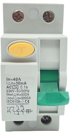 Disjoncteur différentiel 40A 30MA 100MA 300MA 2 pôles rccb disjoncteur différentiel différentiel elcb(A Class EM Type,2P63A300MA)