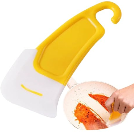 Flexibler Silikonreinigungsschaber - Schüsselrestentferner, wiederverwendbarer Topfreiniger, Wichern -Wischerwerkzeug | Küchentisch -Reinigungswerkzeug -Kit, Nicht -Stick -Kochklinge mit einfachem Gri