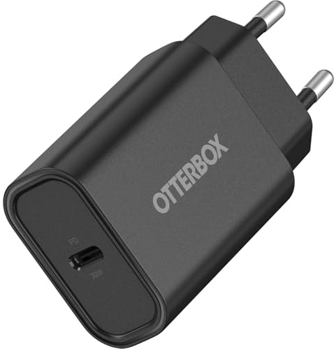 OtterBox Standard EU 30W USB-C PD-Ladegerät und 1 m USB-C-Kabel, Schwarz | Schnelllade-Bundle für Smartphone und Tablet