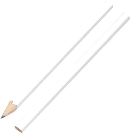 Livepac-Office 10 Zimmermannsbleistifte / 17,7cm / Farbe: weiß