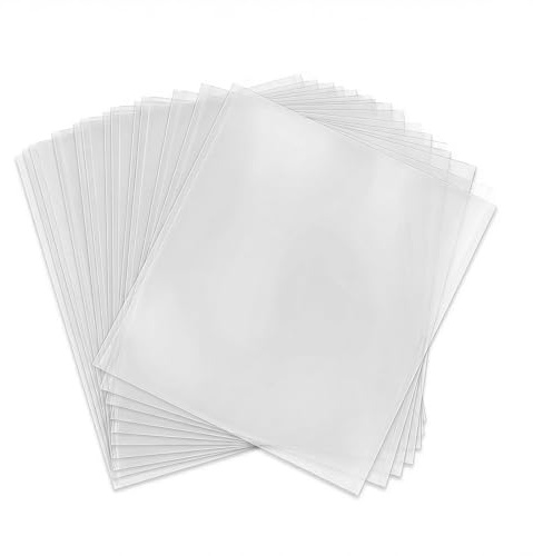 Naapesi 60 Pz. Buste Vinili 33 Giri Esterne,Custodia Vinili 33 Giri Trasparenti Per Singoli e Doppi LPs, Buste Vinile 33 Giri per 12 Pollici Dischi, Protezione Polipropilene Vinile Copertine Cover