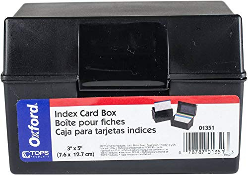 Oxford 1351 3 X 5 Oxford Index Card Box