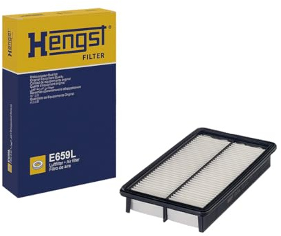 HENGST - Luftfilter E659L - Luft-Filtereinsatz für KFZ | Hochwertiger Motorluftfilter für Otto- oder Dieselmotor - Schutz für Motoren - Wasserbeständig
