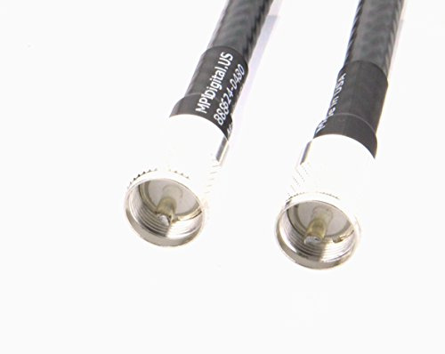 Times Microwave 30 ft Ham/CB LMR-400 PL-259 Funkantennen-Koaxialkabel | UHF VHF HF Koaxialkabel Antenne HF-Übertragungsleitung LMR400 Stecker PL259