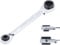 BGS Diy 30007 | Llave combinada con carraca | 4 en 1 | 10 x 13 - 17 x 19 mm