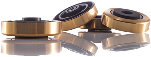 Hifi Lab Alu Füße 45x15 Geräte-Füße Alu Audio Absorber Gold Feet edel 4X