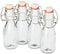 4er-Set VBS Mini-Bügelflaschen 100ml 0,1 Liter Glasflaschen mit Bügelverschluß Saftflasche Schnapsflasche Essig Öl Likörflasche selbstbefüllen Glas klar zum einfüllen