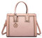 Miss Lulu Henkeltasche Schultertasche Handtasche Elegant Aktentasche Arbeit Shopping Urlaub, Nude, Einheitsgröße