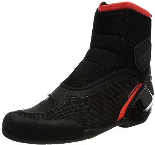 Dainese Dinamica D-WP Shoes, Scarpe da Moto Impermeabili, nero, ross fluo, 46 eu