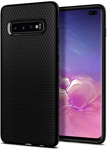 Spigen Liquid Air Hülle Kompatibel mit Samsung Galaxy S10 Plus -Schwarz