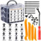 Uolor 795 Pcs Rivet Clips Plastique Fixation de Protection Noir Universel pour Auto Voitures Panneaux de Portes avec Boîte De Rangement et Outil de Démontage