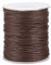 Rotolo di filo di cotone cerato, 1,5 mm, 91 metri/rotolo, per gioielli fai da te, collane, bracciali, artigianato, macramè, colore: marrone
