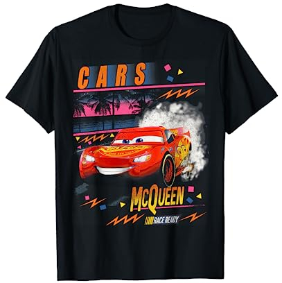 Disney Pixar Cars Lightning McQueen Palm Tree Sunset T-Shirt