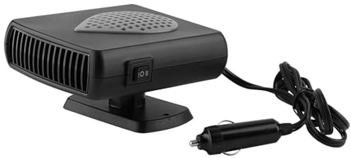 TOTMOX Riscaldatore per auto portatile 2 in 1, sbrinatore a riscaldamento rapido, rinfrescatore d'aria per ventola di raffreddamento per auto calda e fredda con presa accendisigari 12V/24V