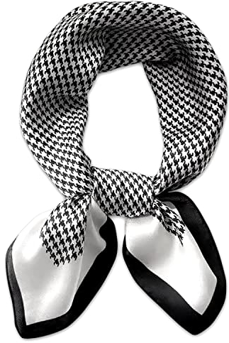 Silk Symphony Luxus Damen Seidentuch aus 100% reiner Maulbeerseide 66x66cm Old Money Klassisch Elegant Zeitlos