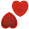 SILIVO Silicone Tortiera Forma di Cuore 20cm, 2 Pezzi Stampo Torta Cuore 20 cm, Antiaderente Stampo Silicone Per Cottura Torte a Cuor