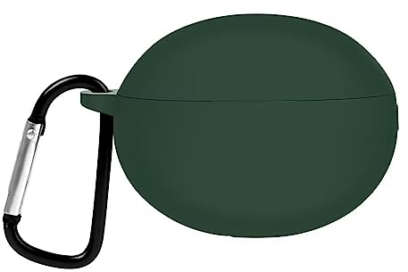 YBROY Coque pour SoundPEATS Capsule 3 Pro, Anti Rayure TPU Silicone Souple, avec Mousqueton, inodore, Antichoc, Etui Housse pour SoundPEATS Capsule 3 Pro.(Vert)