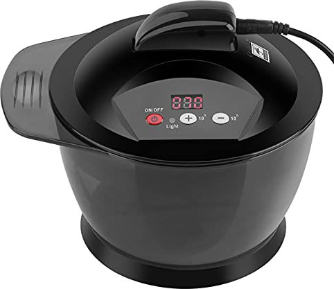 Sluffs Carga USB LCD Pantalla De Tiempo Tinte Para El Cabello Eléctrico Crema Mezclador Automático Tinte Para El Cabello Tazón Para Mezclar Herramienta Mezcladora Para Colorear