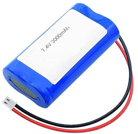 CSTAL 7.4V 3000Mah Lithium Battery Pack, High Performance Backup Battery with XH2.54 Connector, for DIY Power Bank Remote Control Flashlight
