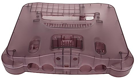 Étui Translucide Rose Violet pour Console de Jeu Vidéo Rétro N64, Coque de Remplacement avec Tournevis de Montage