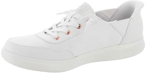 Skechers Damen Hands Free Slip Bobs Skip B, Cute Sweet Sneaker, Weiss/opulenter Garten, 39 EU Weit