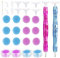 DNWFZ 2 Stylo Peinture Diamant Bricolage 5D Kit Accesoire Diamond Painting Outilsde Peinture Diamant avec 12 Forets Remplaçables pour Adultes Enfants Débutant Diamant Peinture Broderie ZDS37