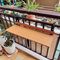 FLYIFE Decktisch Balkon-Stehtisch für Geländer, Balkontisch zum Aufhängen, 80 x 26 cm/31,4 x 10,2 Zoll, leichte klappbare Beistelltische für den Außenbereich, an der Wand montierte Hängetische für
