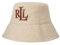 Ralph Lauren Lauren Cross Bucket Hat, Canvas-Fischerhut, Beige