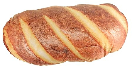 HEMOTON Realistisches Brot Kissen fürs Sofa aus Weichem Plüsch mit Angenehmer Haptik 3D Design und Stresslindernder Funktion für Wohnzimmer und Stuhl