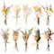 JULBEAR Trockenblumenstrauß Klein, 10 Bündel Mini Trockenblumen Trockenblumen zum Basteln Getrocknete Blumen Trockenblumenstrauß DIY Trockenblumen für Handwerk Kunst Hochzeitsdekoration
