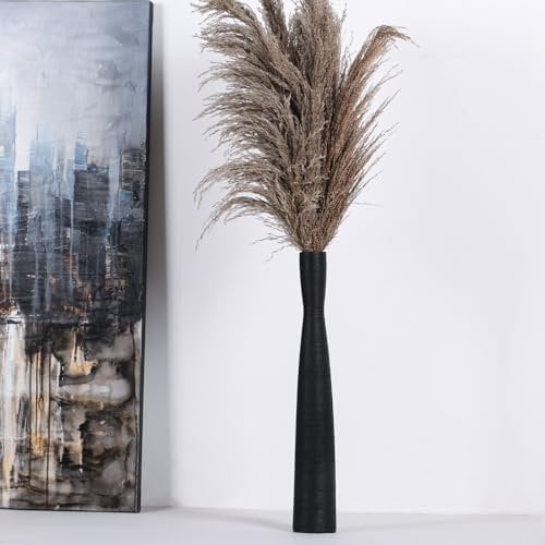 Sawoake Schlanke und Elegante Keramik Vase Dekoration, Moderne Vase Dekoration für Haus, Wohnzimmer, Esstisch und Büro(Schwarz Groß