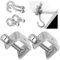 6 Pezzi Morsetto a Vite,Morsetto a C in Acciaio Inox,Morsetti a C,Morsetti a c Per Lavorazione Legno DIY, Saldatura, Mobili,Regolabile da 0 a 25 mm-Colore Argento