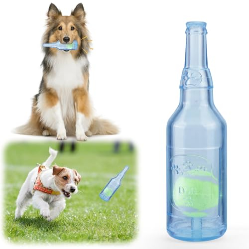 AIERSA Water Bottle Dog Toy, Crunchnplay Bottle Toy for Dogs,Squeaky Dog Toys for Aggressive Chewers for Small Medium Dogs,Dog Toy Water Bottle Cruncher,Interactive Dog Toys for Boredom