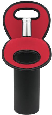 DONGKER Flaschentüte, 1 Stuck Neopren Weintasche, Neoprenhülle mit Tragegriff für Wein, Bier, Wasserflaschen, Flaschen bis 750 ml