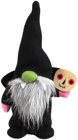 Zkydhbd Halloween-Zwerge, Puppen, Weihnachten, dekorative Zwerge, Halloween, Karneval, Zwerge, handgefertigte Zwerge, Puppen, Plüsch-Dekore für Kinder