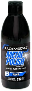 Lux Metal - Metal Polish Lucidante Fine B 250 Gr - Pasta abrasiva lucidatura metalli acciaio inox alluminio ottone bronzo rame elimina ossidazione graffi auto moto barca carrozzeria (250 Gr)