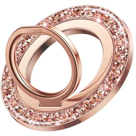 SYNCWIRE Magnetic Phone Ring Holder for MagSafe - Glitter Phone Grip Stand with 360° Rotation & Reinforced Hinge, Compatible with iPhone 17 16 15 14 13 Pro Max Plus MagSafe Accessories