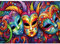 HUADADA Jigsaw Puzzles for Adults 1000 Pieces Exclusive to Amazon 1000 Piece Jigsaw Puzzles for Adults-Carnival Masks