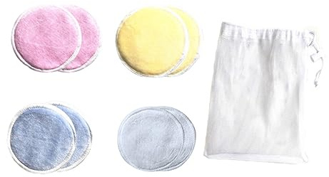 Healeved 8stücke Dreilagige Wiederverwendbare Make-up-entferner-pads Gesichtswaschpads für Porentiefe Reinigung Entfernen Make-up Kosmetika Sonnencreme ohne Hautirritationen Leicht