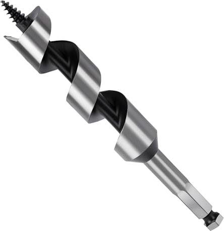 MOXPIFY 20mm Wood Auger Drill Bits 155mm Long, Timber Drill Bits | Hex Shank, Extra Long Wood Drill Bits For Woodworking (20mm x 155mm)