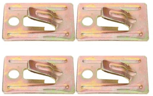 Vaguelly Water Heater Mounting Hook Kit: 4Pcs Heavy Duty Steel Plate Wall Brackets with Anti-Slip Design and Wall Sockets for Secure Hollow Wall Installation