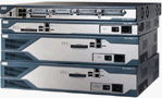 Cisco 2811 - Kabelrouter (10,100 Mbit/s, 128-bit AES,192-bit AES,256-bit AES,3DES,des, Cisco IOS, Schwarz, Blau, Edelstahl, 1U, 64 MB)