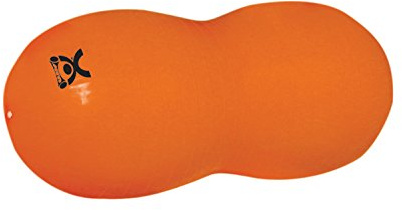 CanDo Gymnastikrolle / Motorikball / Fitnessball in Erdnussform - Peanut Ball - orange, 50 cm x 100 cm