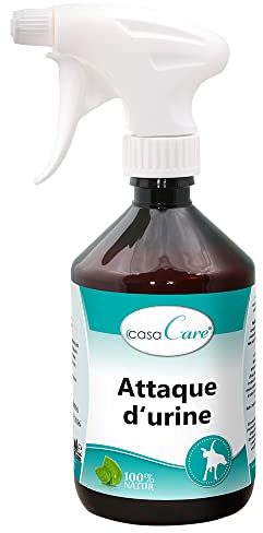 cdVet Naturprodukte casaCare UrinAttacke Sprühflasche 500 ml - Hund, Katze - bei Urin + Kotgestank - Geruch - unbedenklicher Gebrauch - präventiv + behandelnd + sparsam - Sofort + Langzeitwirkung -