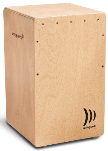 Schlagwerk CP4005 Caron La Perù Buche - Korpus aus Gabun Holz - Durchsetzungsstark - stufenlos stimmbare Snare Saiten- Inklusive Sitzkissen - Made in Germany