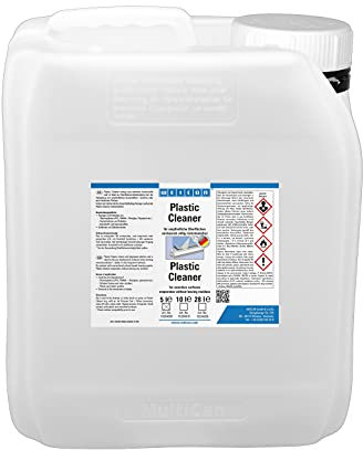 WEICON 15204005 Plastic Cleaner 5 L Kunststoffreiniger für empfindliche Oberflächen, farblos